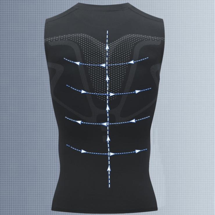 🔥💪 Ionic Shaping Vest – Compression & Cooling – Body Contouring & Sleeveless – Invisible Under Clothes 🕶️