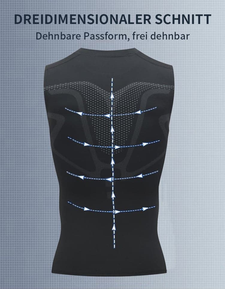 🔥💪 Ionic Shaping Vest – Compression & Cooling – Body Contouring & Sleeveless – Invisible Under Clothes 🕶️
