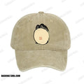 Unisex 100% Cotton Grumpy Frog Japanese Vintage Print Cap