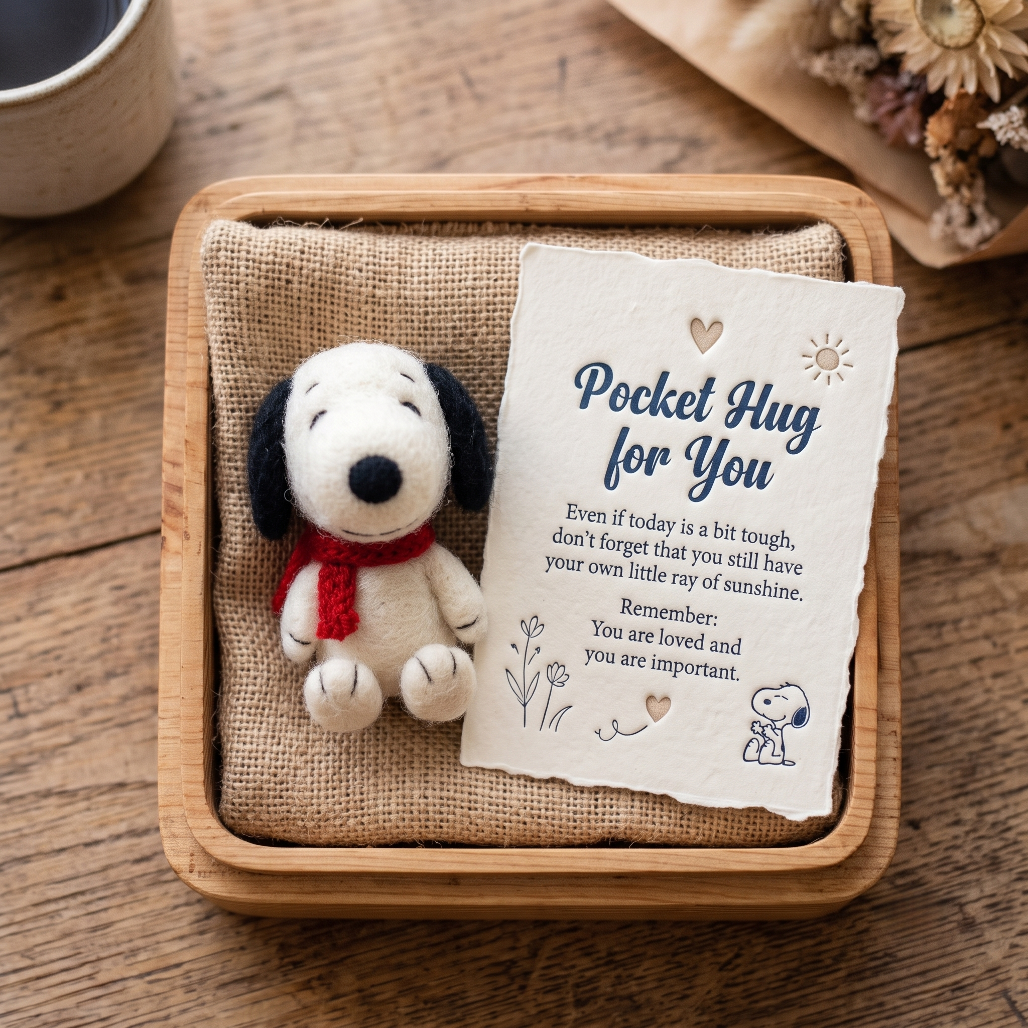 Snpy Felt Pocket Hug Set