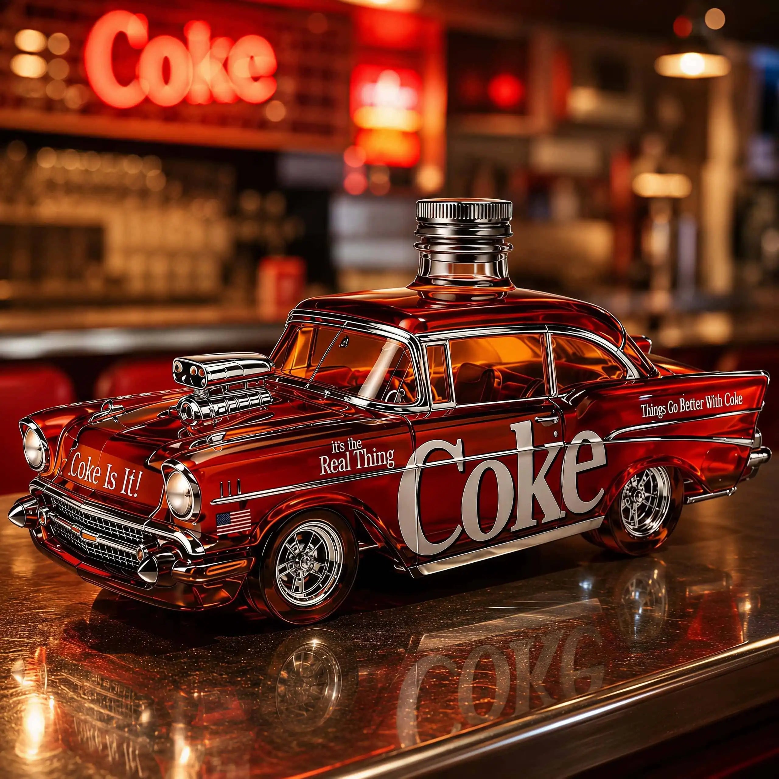 The Ultimate Coke ’57 Pro Street Cruiser Collector Edition Whiskey Bottle丨Coke 140th Anniversary
