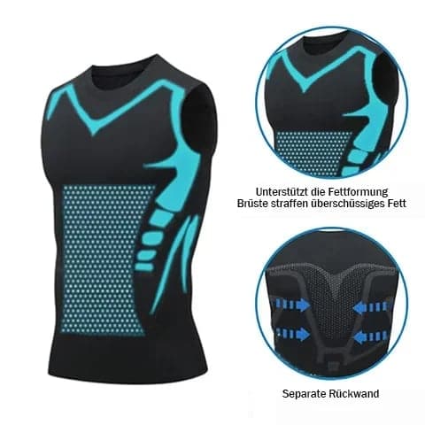 🔥💪 Ionic Shaping Vest – Compression & Cooling – Body Contouring & Sleeveless – Invisible Under Clothes 🕶️