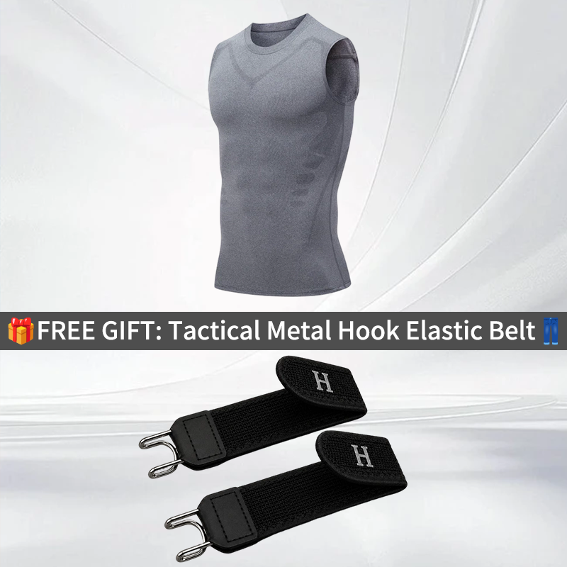 🔥💪 Ionic Shaping Vest – Compression & Cooling – Body Contouring & Sleeveless – Invisible Under Clothes 🕶️