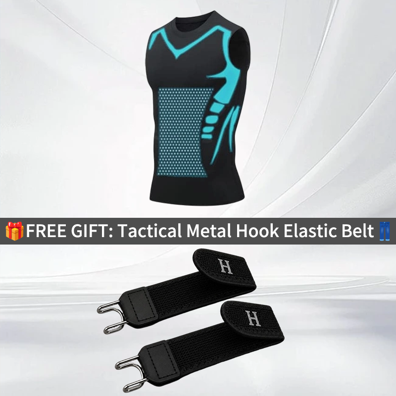 🔥💪 Ionic Shaping Vest – Compression & Cooling – Body Contouring & Sleeveless – Invisible Under Clothes 🕶️