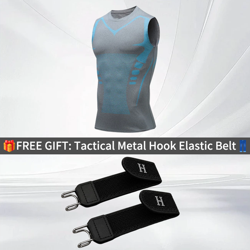 🔥💪 Ionic Shaping Vest – Compression & Cooling – Body Contouring & Sleeveless – Invisible Under Clothes 🕶️