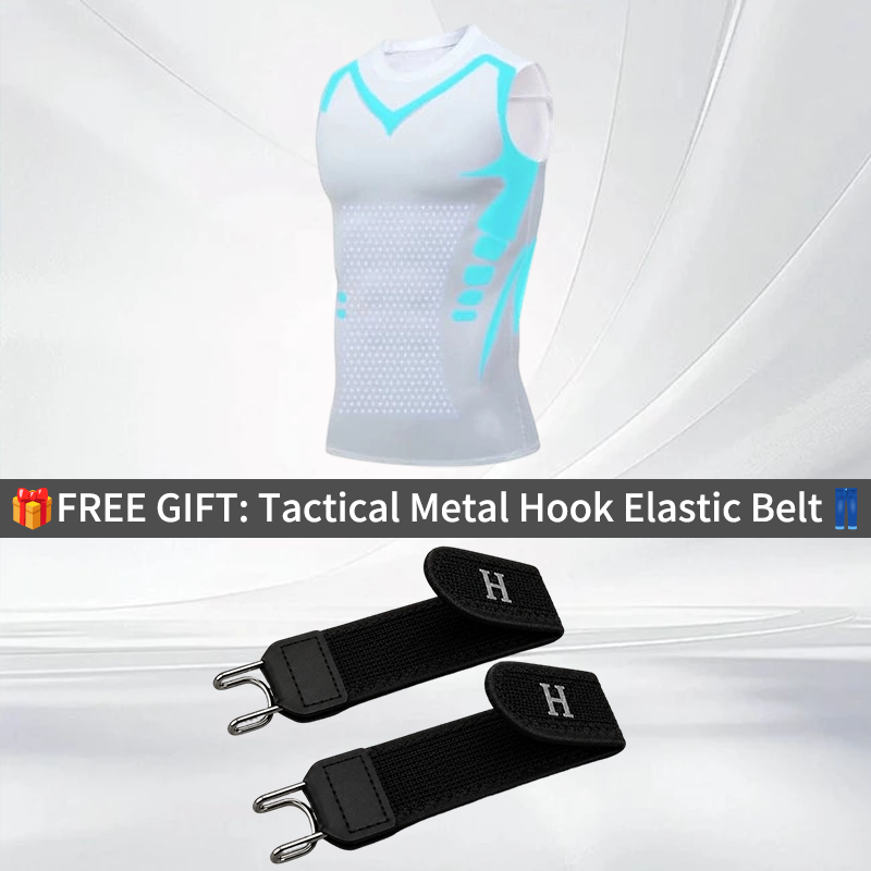 🔥💪 Ionic Shaping Vest – Compression & Cooling – Body Contouring & Sleeveless – Invisible Under Clothes 🕶️