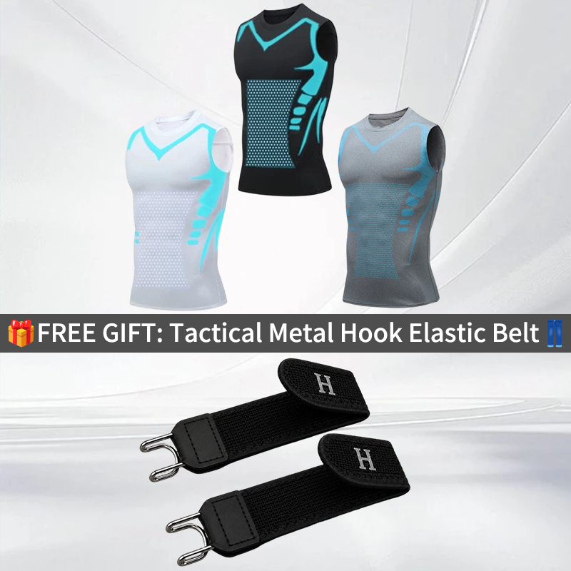 🔥💪 Ionic Shaping Vest – Compression & Cooling – Body Contouring & Sleeveless – Invisible Under Clothes 🕶️