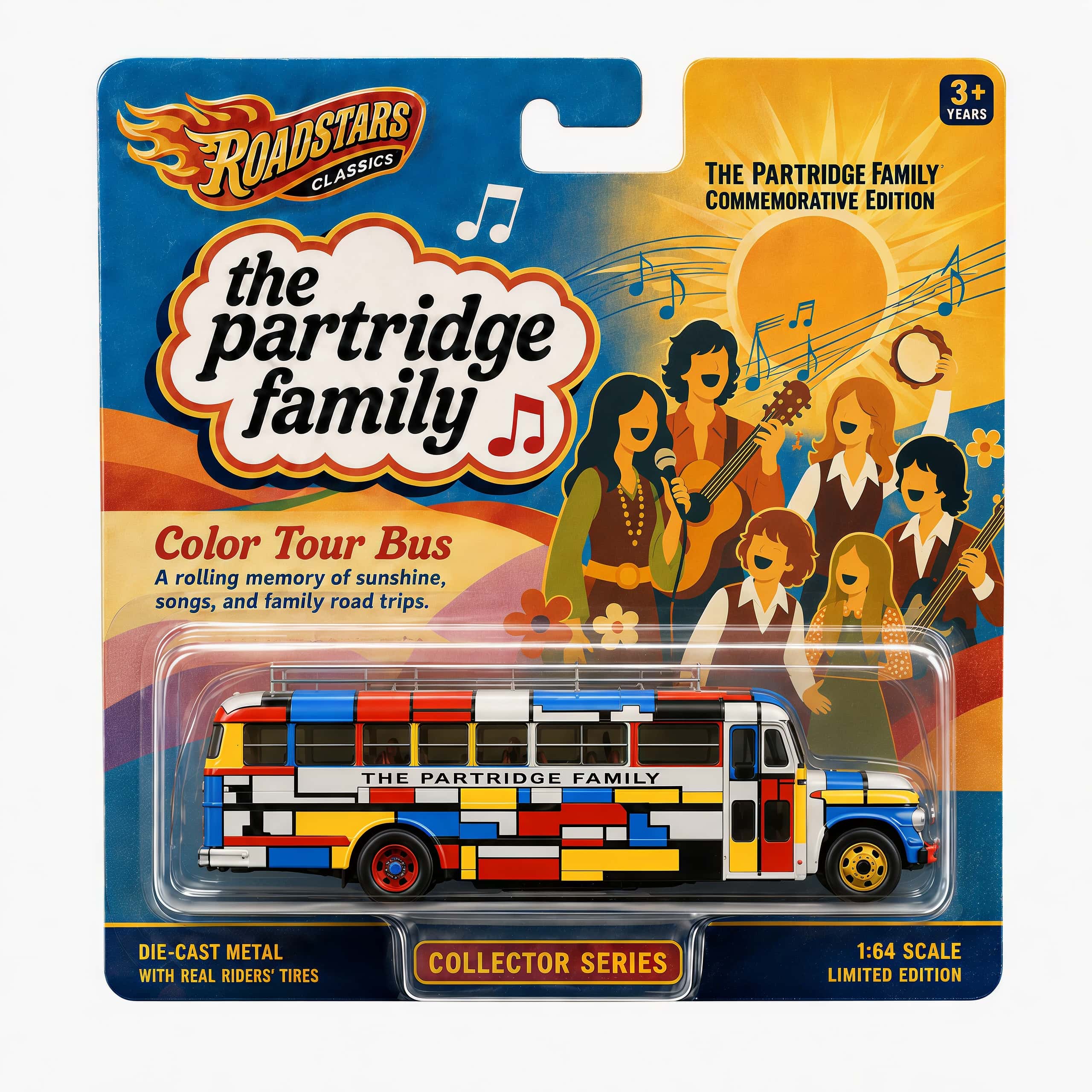 1970s Color Tour Bus丨The Partridge Family Commemorative Collectible