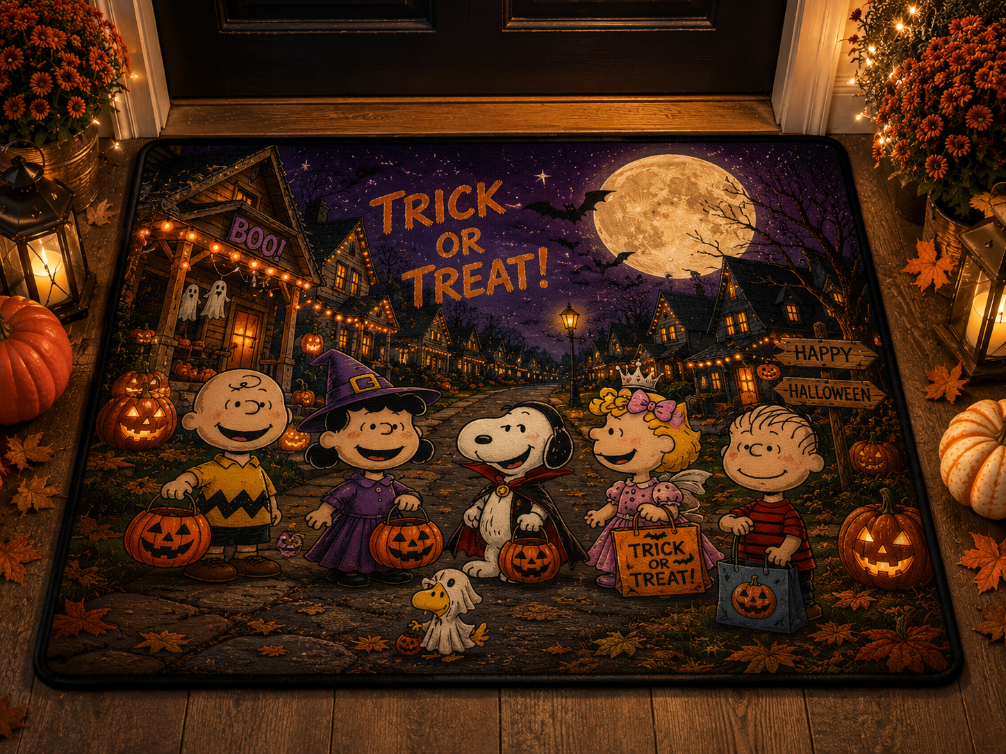 Halloween Snoopy Series Decorative Area Rug