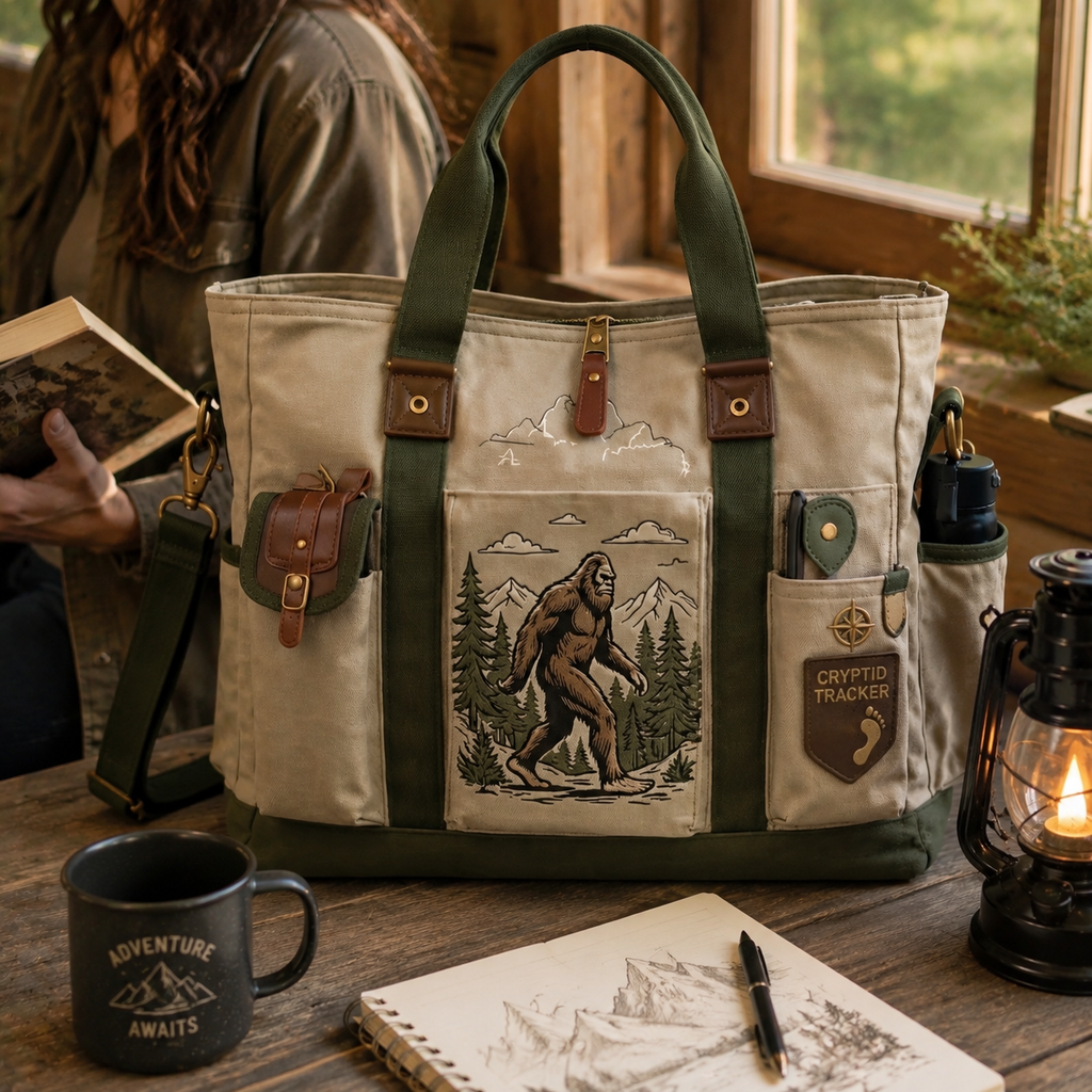 Bigfoot Wilderness Adventure Multifunctional Tote Bag