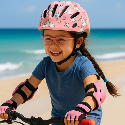 Childs Cycling Helmet Cartoon Style