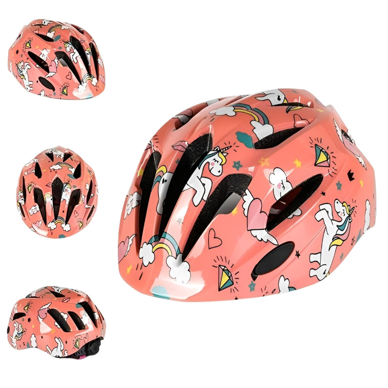 Childs Cycling Helmet Cartoon Style