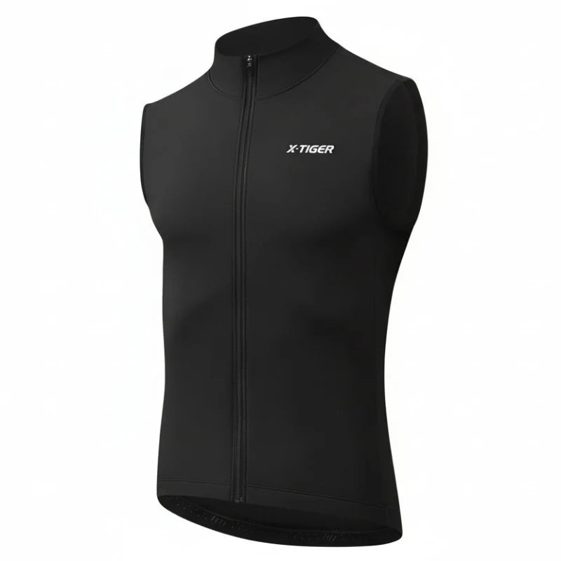 Cycling Vest Winter Thermal Fleece Windproof