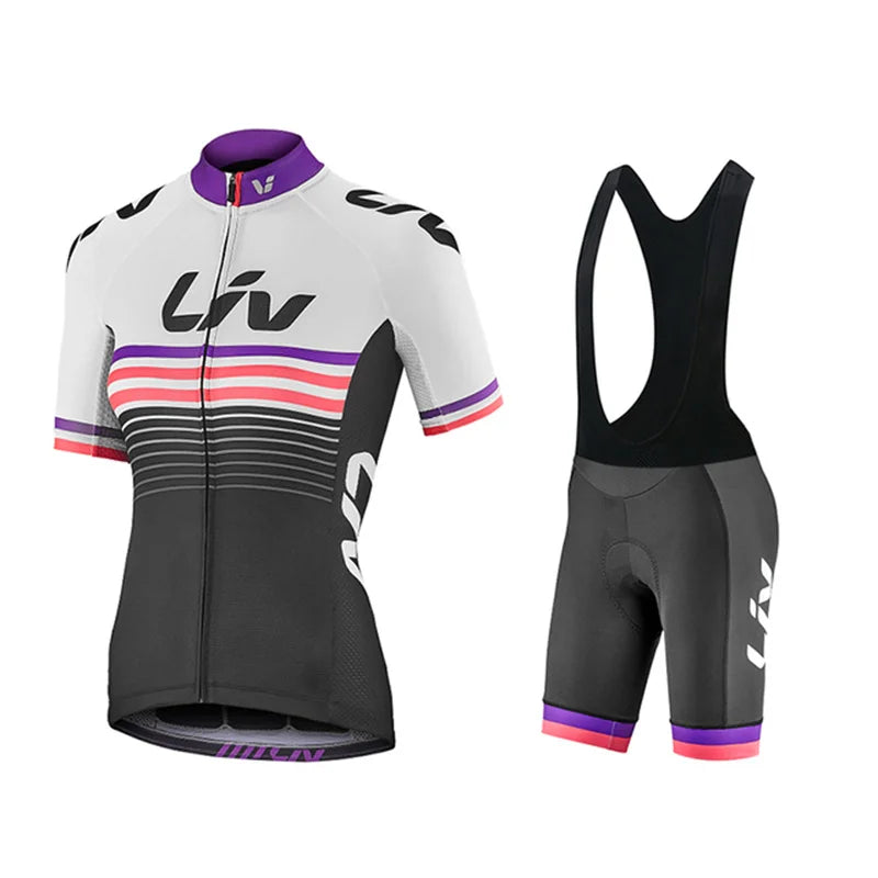 Women's Cycling Jersey and Bib Shorts LIV