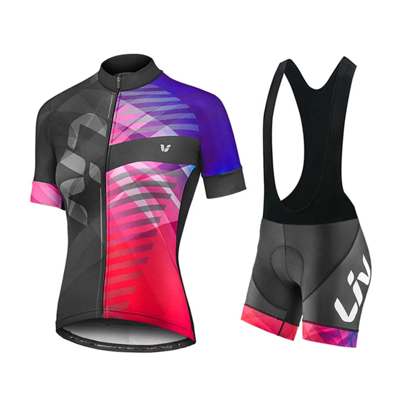 Women's Cycling Jersey and Bib Shorts LIV