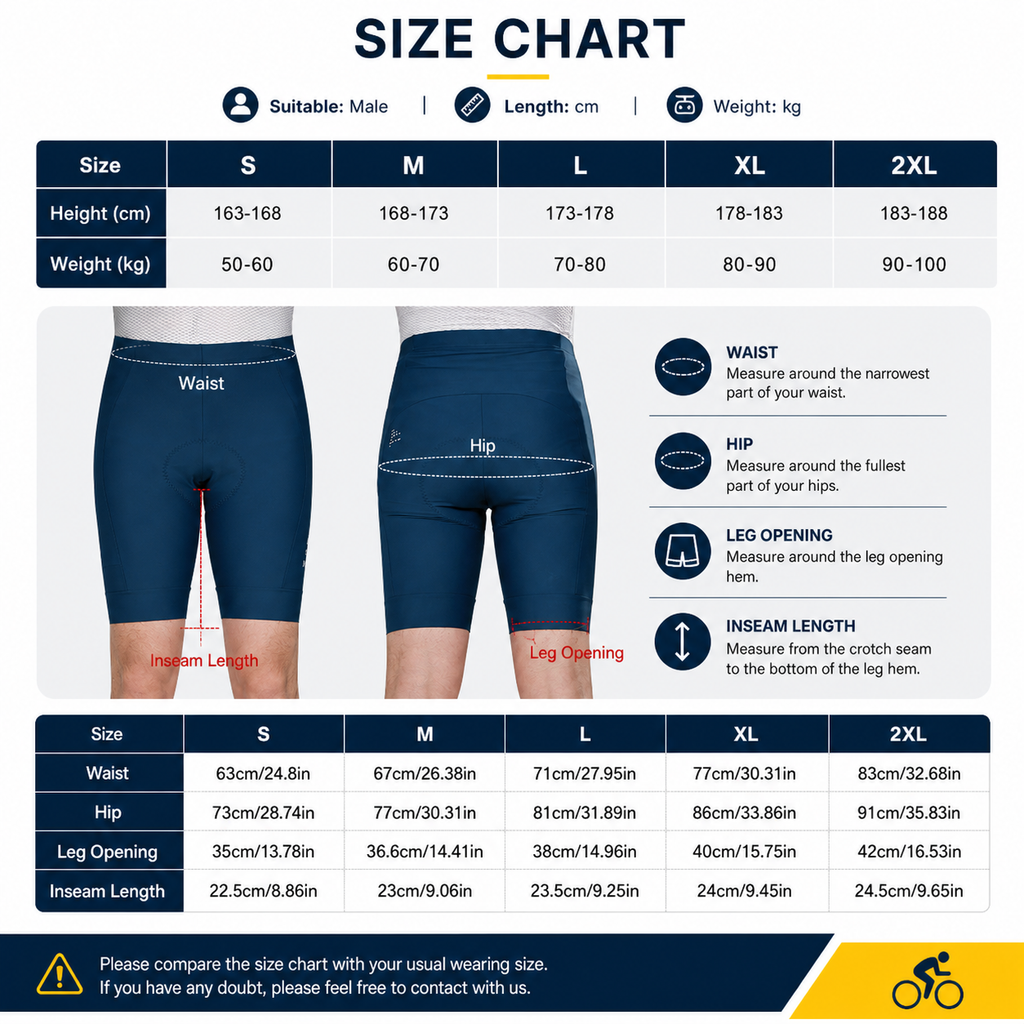 Cycling Shorts with Side Pocket Breathable Quick Dry for Men