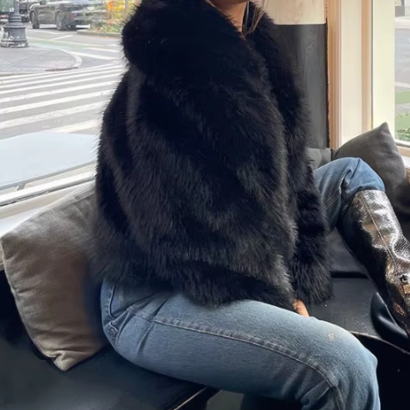 Alpine Grace Faux Fur Coat
