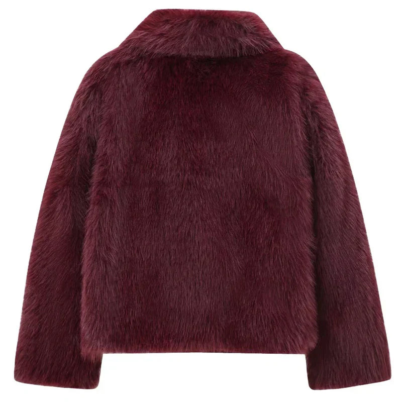 Alpine Grace Faux Fur Coat