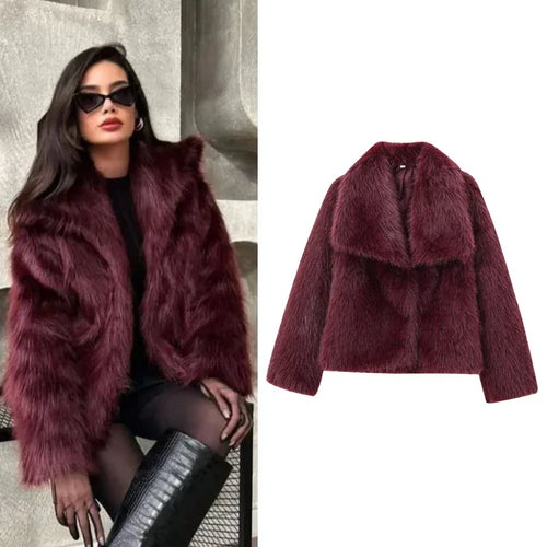 Alpine Grace Faux Fur Coat