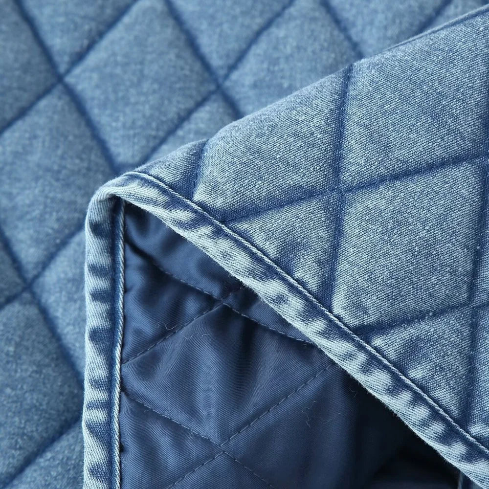Harper Quilted Denim Jacket