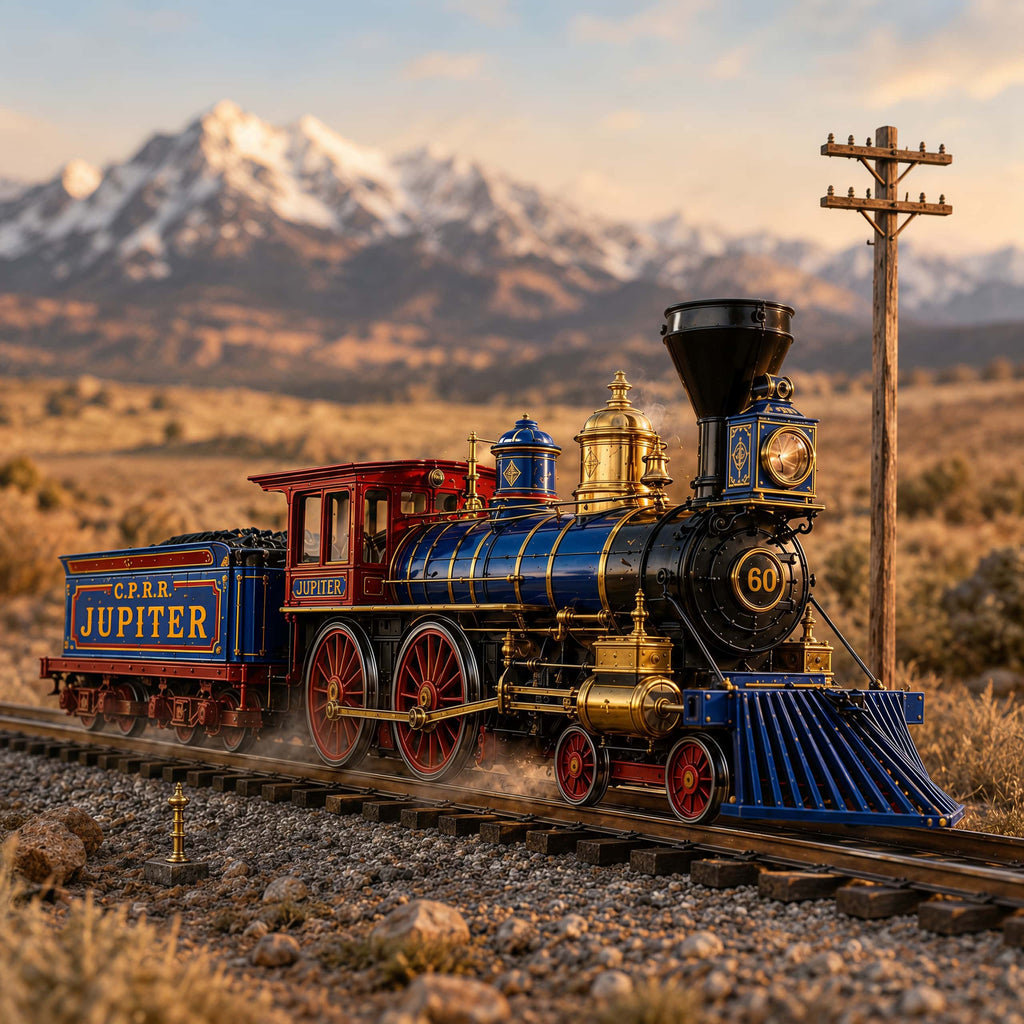 Jupiter No. 60 Steam Locomotive Model丨Transcontinental Railroad