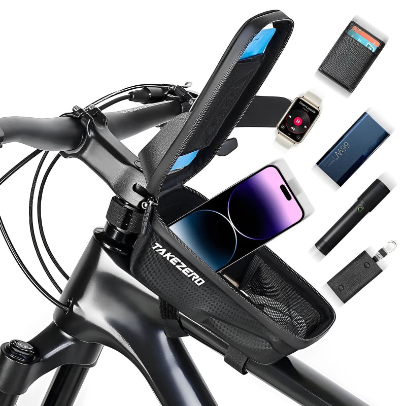 Waterproof Bicycle Bag - For Road or MTB bikes With Phone Holder