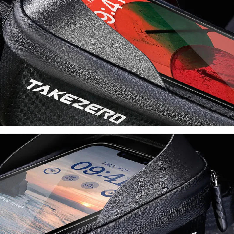 Waterproof Bicycle Bag - For Road or MTB bikes With Phone Holder