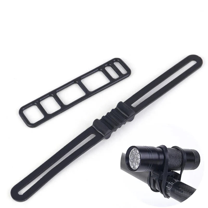 Bike Light Mount Silicone Bands – Universal Bicycle Handlebar Light Holder 10PCS