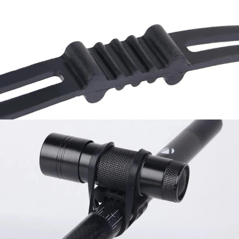 Bike Light Mount Silicone Bands – Universal Bicycle Handlebar Light Holder 10PCS