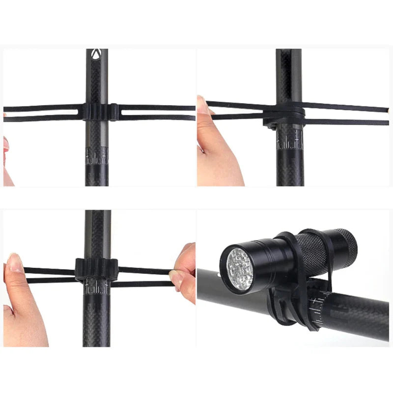 Bike Light Mount Silicone Bands – Universal Bicycle Handlebar Light Holder 10PCS