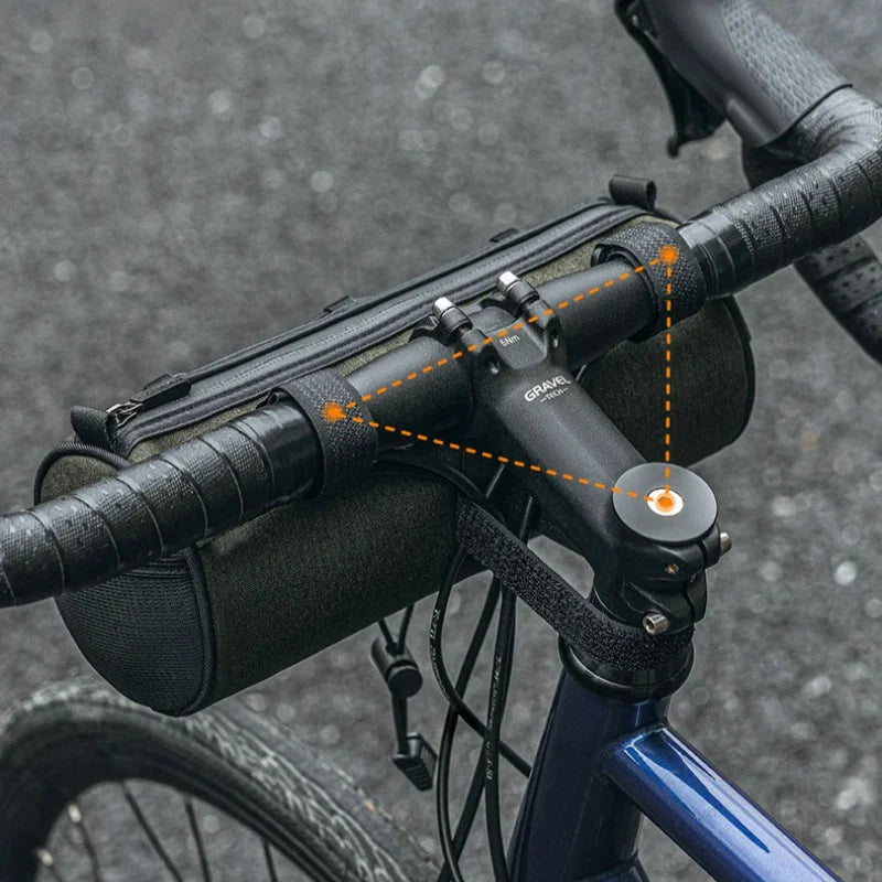 Bicycle Handlebar Bag Cylinder 2L – Rainproof and Lightweight