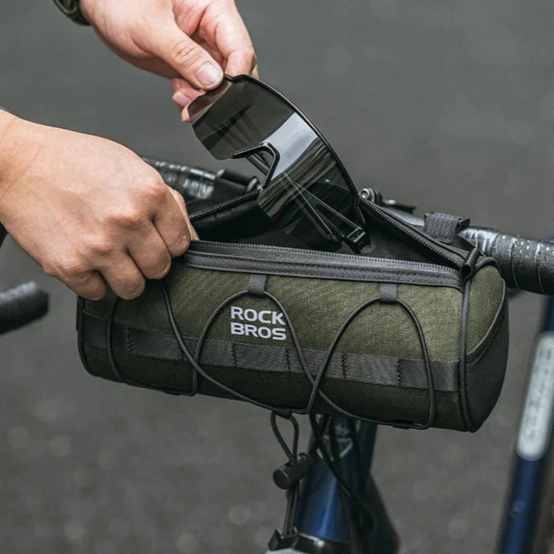 Bicycle Handlebar Bag Cylinder 2L – Rainproof and Lightweight