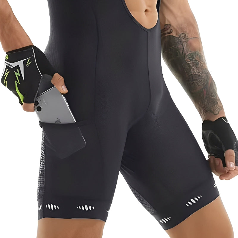 Cycle Bib Shorts With Pocket – UPF 50 and Quick-Dry