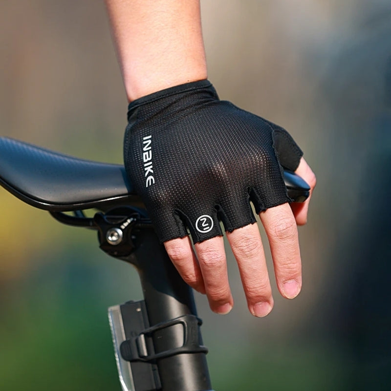 Bike Cycling Gloves - Half Finger and Anti-Slip Grip