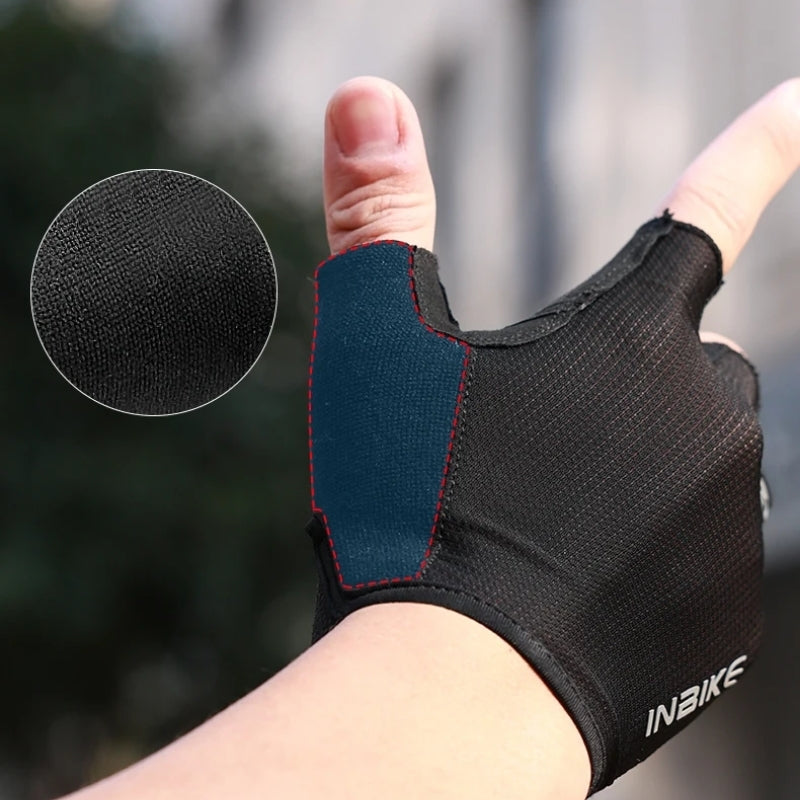 Bike Cycling Gloves - Half Finger and Anti-Slip Grip