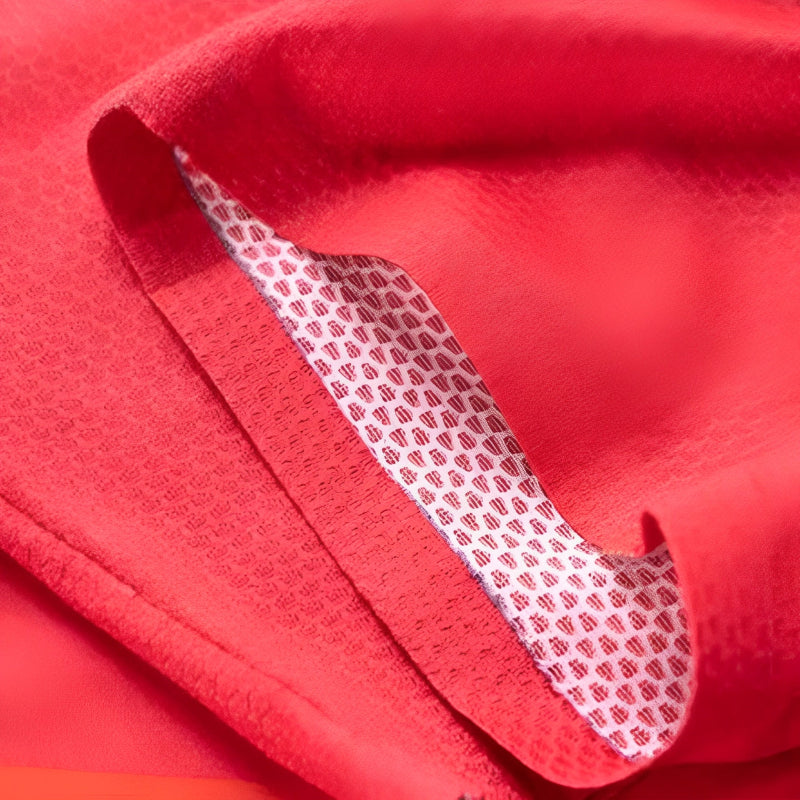 Cycling Jersey – Red Short Sleeve Quick-Dry with Full Zipper