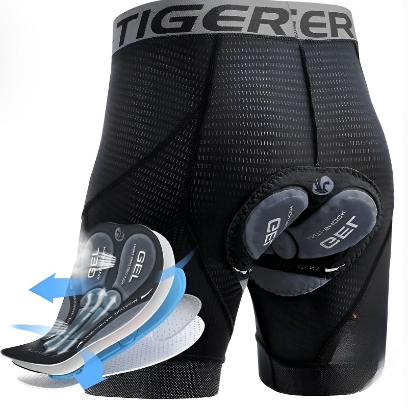 Cycling Underwear - 5D Gel Padding and Shockproof Comfort