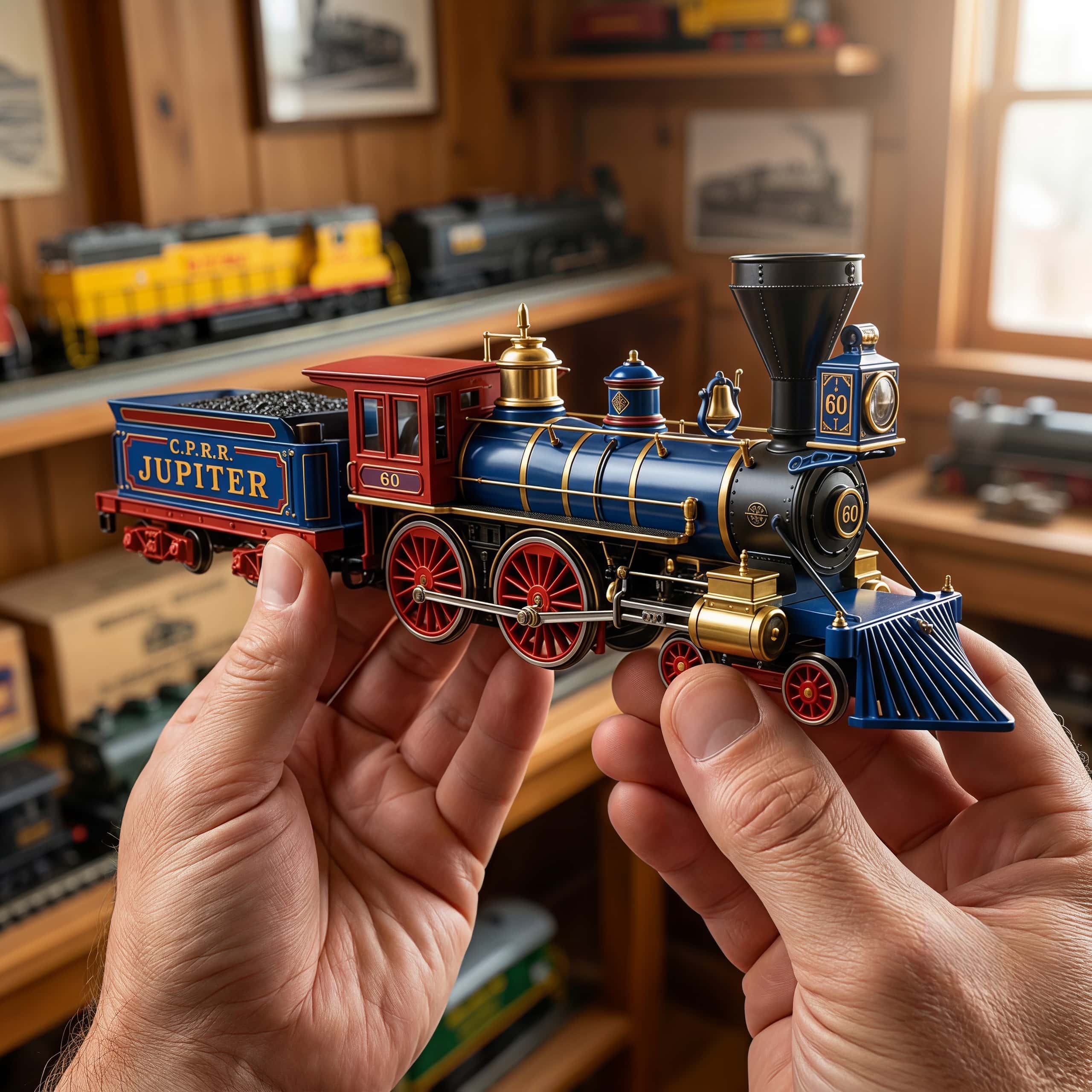 Jupiter No. 60 Steam Locomotive Model丨Transcontinental Railroad