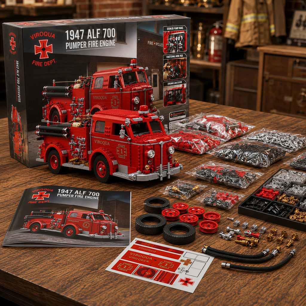 1947 ALF 700 Pumer Fire Engine Building Block Set