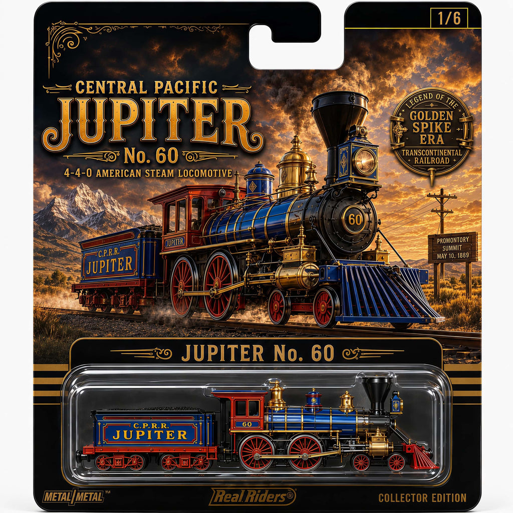 Jupiter No. 60 Steam Locomotive Model丨Transcontinental Railroad