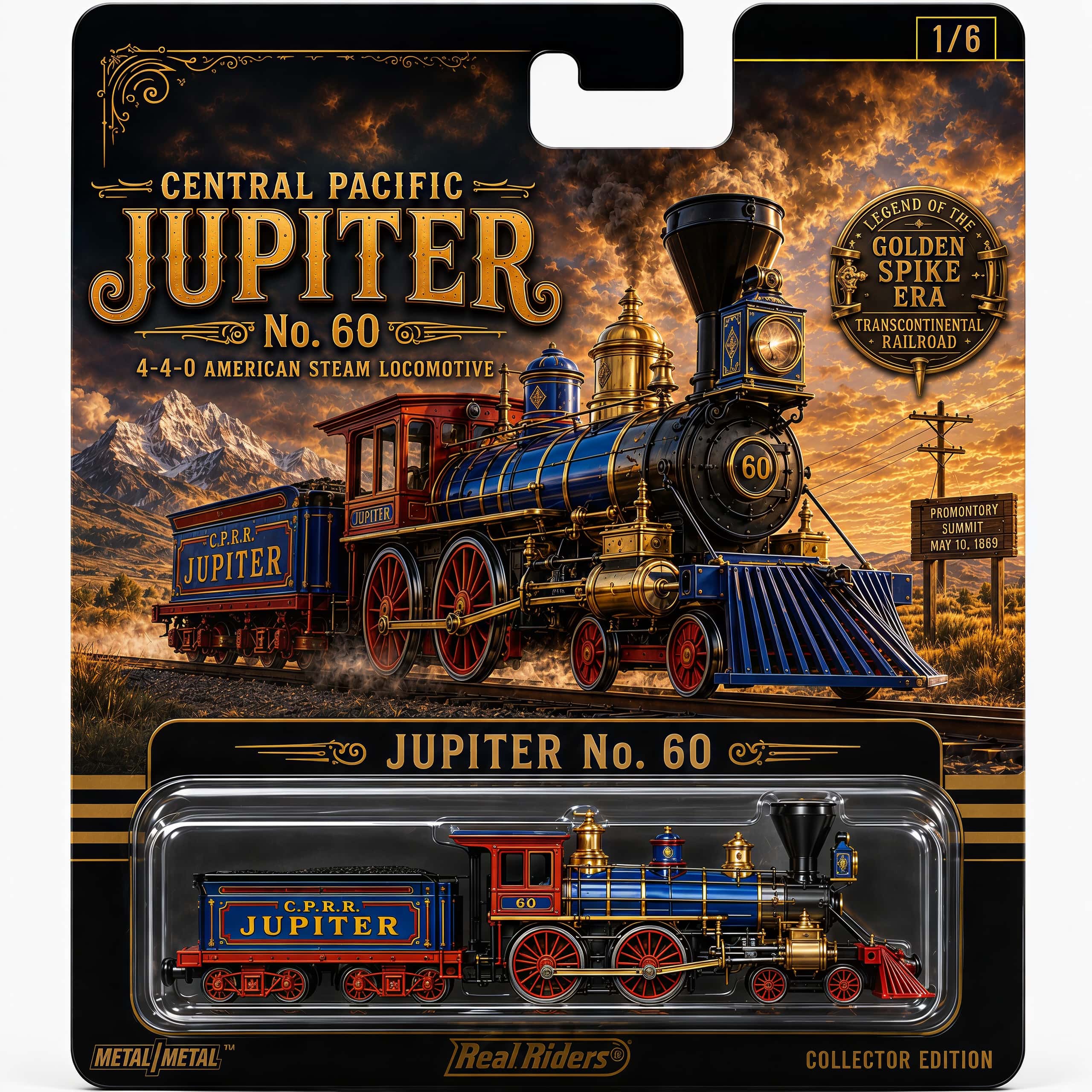 Jupiter No. 60 Steam Locomotive Model丨Transcontinental Railroad