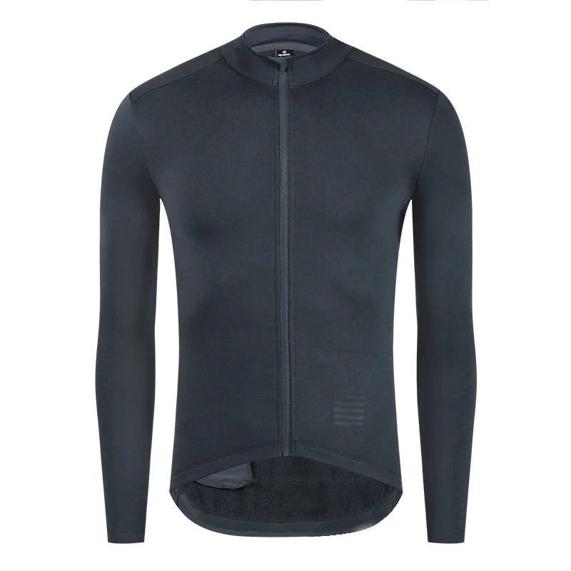 Cycling Jersey Long Sleeve Thermal Fleece Full-Zip